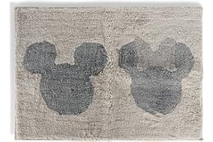 Jay Franco Disney Micky und Minnie Maus weiche, rutschfeste Badematte – 51 x 77 cm Plüschteppich für das Badezimmer