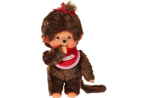 Sekiguchi 255100 - Monchhichi Mädchen, ca. 20 cm, rot