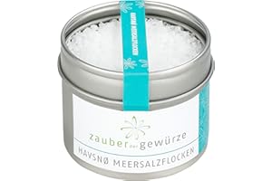 ‎ZAUBER DER GEWÜRZE Zauber der Gewürze Havsnø Meersalzflocken aus Norwegen, ideal zum Grillen und zum Verfeinern von Salat, Fleisch, Fisch und Gemüse, 65 g