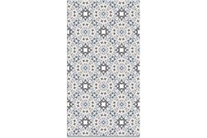 Panorama Alfombra Vinílica Cocina Baño - Modelo Hidráulica Tipo Oriental Azul 40x80 cm - Varios tamaños - Decoración Hogar