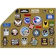 Panneau Tactique 58x45 Cm En Tissu Oxford - Pour Afficher Patchs Militaires, Écussons, Badges (Surface Velcro) - 3