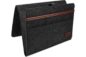 KK|Salecker Betttasche zum Einhängen - Organizer aus Filz - Sofa und Bett Aufbewahrung - praktische Bettablage, Nachttisch - und Aufbewahrungstasche