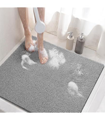 Tappeto Doccia Antiscivolo 53x53 Cm - Materiale Senza BPA, Fori Di Drenaggio, Antimuffa E Facile Da Pulire, Per Bagno Di Casa, Hotel O Palestra - Foto 3