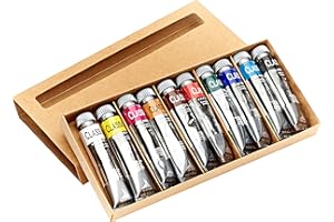 Maimeri Scatola in Cartone 10 tubi Assortiti Colori a Olio Linea Classico da 20ml