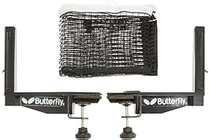 Butterfly Outdoor Table Tennis Net and Post Set - Blue