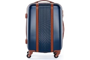 FERGÉ Maleta de Viaje Milano Spinner rígido Equipaje - 4 Ruedas giratorias Azul