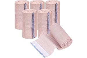 NUOOO Pack of 6 Premium Elastic Bandage Compression Bandage Sports Bandage Sports Bandage Sports Accessories for Ankle Support Arm Leg or Chest Injuries