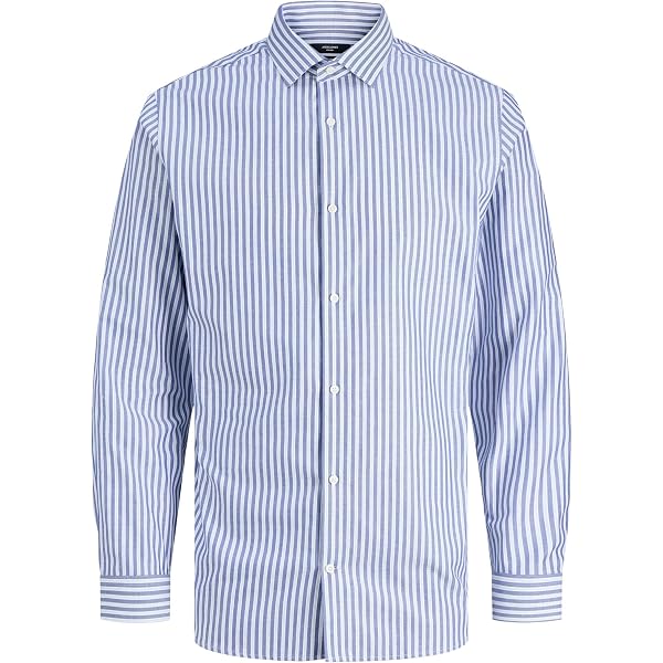 JACK & JONES Jjmatheo Maglietta Uomo Con Stampa Dettagliata – Manica Lunga, Vestibilità Aderente