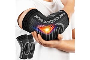 CAMBIVO 2x Ellenbogenbandage Herren Damen, Tennisarm Bandage Ellenbogen für Golferarm, Bandage Ellenbogen für Gewichtheben, Basketball und andere Sport mit Ellbogen