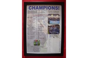 Lilywhite Multimedia Wigan Athletic League One champions 2016 - framed print