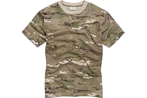 OUTBOUND 100% Cotton Army Military Style Crew Neck Short Sleeve T-Shirt
