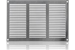 ABOUT VENT 300x200mm Edelstahl Lüftungsgitter mit Insektenschutz - Metall Abluftgitter - Abluft Zuluft Gitter