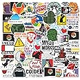 Goelite Coding Programming Laptop Stickers, Scratch-Proof and Waterproof Developer Sticker, for Phone Cover, Programmer (Pack of 60)