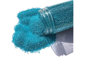 Fairy Tail & Glitzer Fee - Granulado de arena decorativa, 800 g, para decoración de mesa o rellenar vasos, jarrones o cuencos, color turquesa