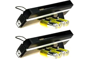 POLYCHECK 2 x Portable UV Money Checkers with Batteries - Detects Forged Polymer & Paper Bank Notes