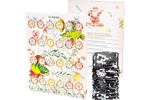 MEGA FISHING FLADEN Fishing Raubfisch Angler Adventskalender - Weihnachtskalender Angel Advents Kalender - mit 24 Überraschungen + Multifunktions Tuch