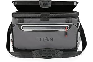 TITAN BY ARCTIC ZONE Arctic Zone Titan Deep Freeze Cooler - Zipperless Hardbody Cooler - Deep Freeze Insulation, HardBody Liner, and SmartShelf