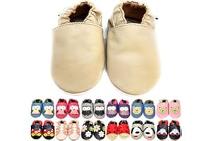 MiniFeet Premium Soft Leather Baby Shoes - Buy 4 Pairs & GET 1 of Them for Free ! - Toddler Shoes - 0-6 Months to 4-5 Years