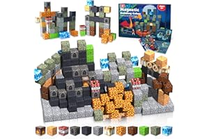 Goody King Magnetic Blocks for Toddlers Toys, Build Magnetic Dark Castle Set - Magnetic Construction Cube - Montessori Sensory Toys for Kids Toddlers Ages 6 7 8 9 10 Girls Boys