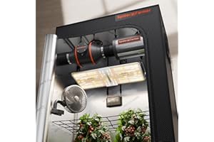 Spider Farmer SF2000 Growbox Set complet Lampe LED pour Plantes Spectre Complet Lampe de Culture à Intensité Variable Samsung LM301B LEDs Grow Kit Complet 60x120x180cm Hydroponique 1680D Grow Tent