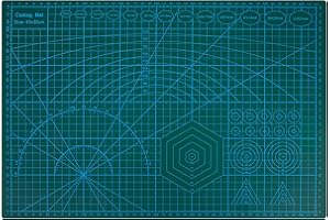 YESALER Tappetino da Taglio A3 Piano da Taglio Versatile Base di Taglio per Patchwork Cucito Artigianato Scrapbooking 45 * 30cm Verde