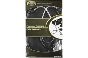 NCD Medical/Prestige Medical Set mit Aneroid-Manometer und Doppelkopf-Stethoskop, Schwarz