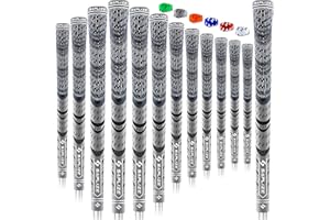 SAPLIZE Golfgriffe, 13-teilig, mit komplettem Regriping-Set, Standard/mittlere Größe, Kordelgummi, Hybrid-Golfschlägergriffe, 6 Farboptionen