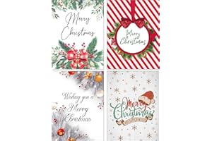 PARTIKRAFT Christmas Wine Bottle Label Stickers - Glossy Colourful Christmas Designs (12 x Wine Labels)