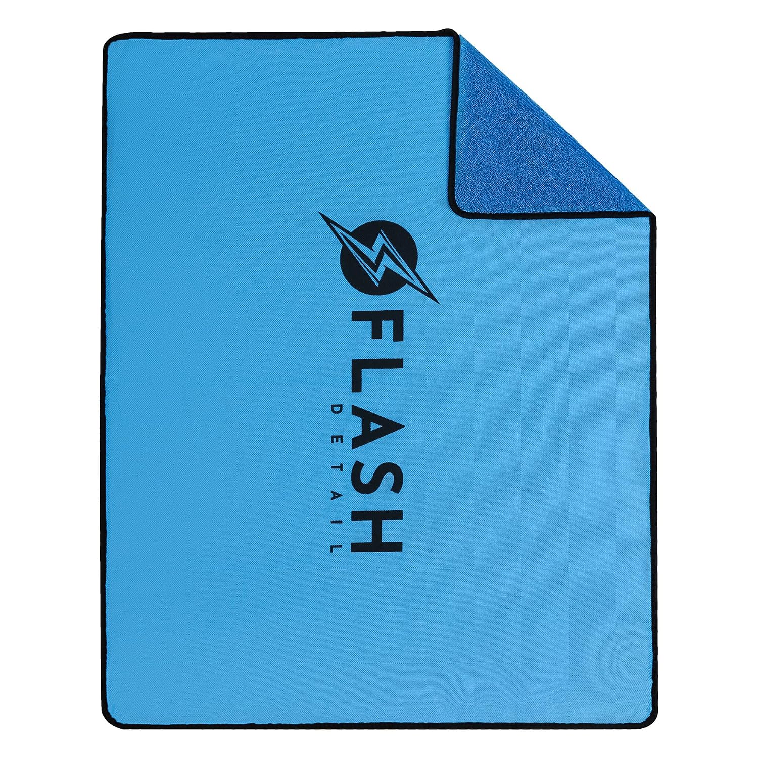 Flash Detail ASCIUGAMANO AUTO l'originale XL 90 * 70CM da 850 GSM, Microfibra premium, Lavabile in lavatrice, ultra assorbente, Twisted Loop, Blu (XL 90x70cm)