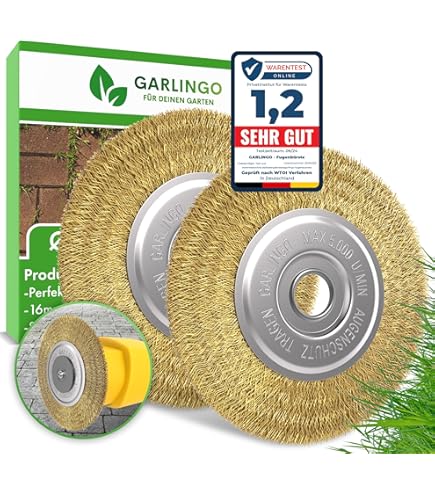 GLORIA Steel Wire Joint Brush | Accessories For MultiBrush And WeedBrush Units | Wire Brush / Brass Brush For Joint Cleaning | 11 Mm Diameter | 15 Mm Wide - View #5