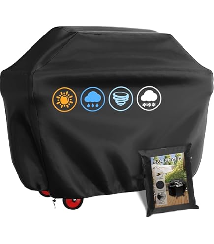 Housse De Barbecue - Housse De Protection - Tissu Oxford - 145 X 61 X 117 Cm - 1 Pièce - Noir | Leroy Merlin