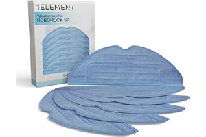6 Wischtücher für Roborock Q7, S-Serie [S7, S6, S5 & S4], E-Serie [E5, E4, E3 & E2] & C1 - Alle Editionen [+, Max, Max+, MaxV, Plus, Pro, Pure, Ultra]