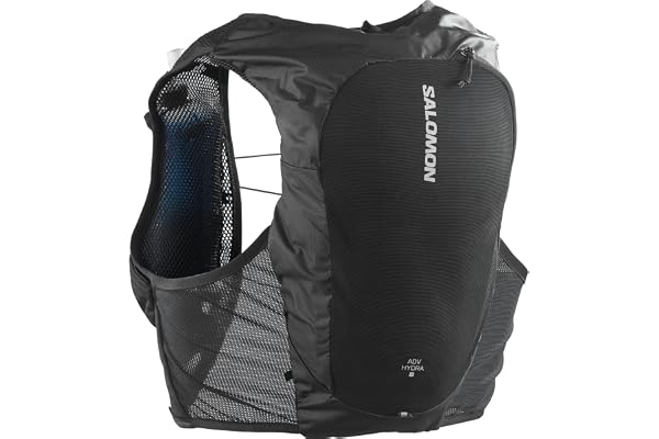 Salomon Adv Hydra 8 Unisexe Gilet d'Hydratation avec 2 Bouteilles Souples (500ml), Running, Course à Pied, Randonnée et Marche
