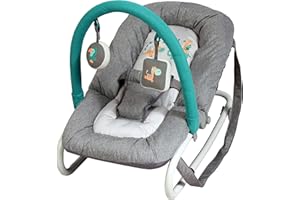 Bambisol Transat Bebe Naissance | Arche de Jeux, Inclinable et Pliable, Fixe ou Balancelle | Acrobates