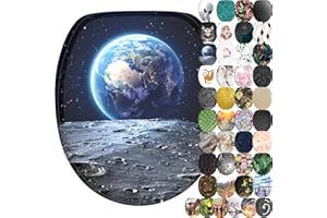 Sanilo Deska sedesowa wolnoopadająca, wiele nowych desek sedesowych do wyboru, wysokiej jakości powierzchnia, łatwy montaż, stabilne zawiasy (Earth)