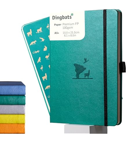 Dingbats* Wildlife Purple Hippo A5 notitieboek - Het Noteerhuis