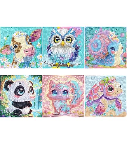 8 Kit Diamond Painting Per Bambini - Con Brillantini 5D | Attività Creativa Per Casa E Regalo - Foto 3