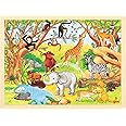 Goki Frame Jigsaw Puzzle Africa (48 Pieces) , Green