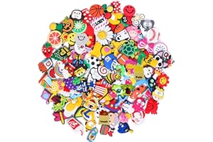 Nityunn Schuhanhänger für Clogs, verschiedene zufällige Auswahl aus PVC, Cartoon-Schuhdekorationen, Zubehör für Sandalen, Weihnachten, Party, Geburtstag, Geschenke