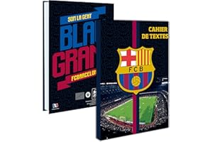Cahier de texte Barça - Collection officielle FC BARCELONE - Rentrée scolaire - Football FC Barcelona