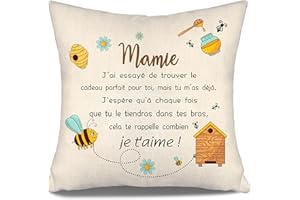 AOSUMIN Mamie J’AI essayé de trouver Le Cadeau Parfait pour toi mais tu m’as déjà Housses de Coussin pour Grand-mère Cadeau Amusant Anniversaire Fête des mères Fête des Grand-mères Cadeau de Noël (Mamie-a)