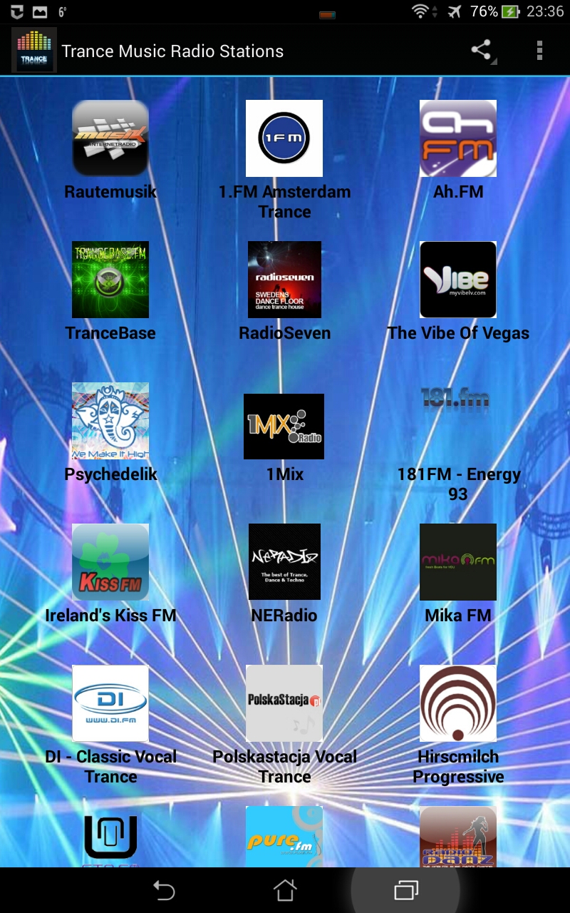 Trance Music Radio Stations Amazon.co.uk Apps & Games