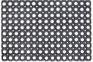 Carpet Diem Gummi Fussmatte für außen Bereich bei Schnee und Regen, rutschfest, bester Fußabtreter Außenbereich 40x60cm