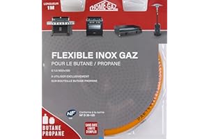 HOME-GAZ Home Gaz Flexible inox butane/propane 1 m sans date de péremption