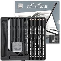 Cretacolor Silver Box Set Disegno Grafite 15 Pezzi - Custodia Metallica