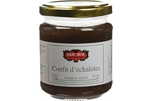 ERIC BUR Confit d'Echalotes 220 g - Lot de 3