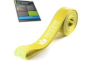 ZenOne Sports ZenBands Power Fabric, Fasce Elastiche Fitness in Tessuto, Bande Elastiche Fitness con Livelli di Resistenza,Banda di Resistenza Antiscivolo per l'Allenamento a Casa, incl. Guida Workout