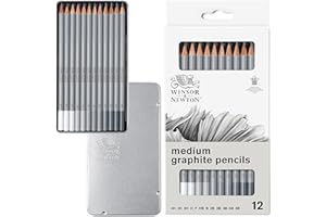 Winsor & Newton Studio Collection Crayons Graphite Moyens X12
