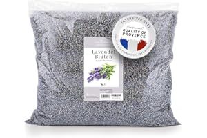 ‎NATURETREND naturetrend Lavendelblüten getrocknet 1kg- Französischer Lavendel aus der Provence I Neuste Ernte I Duftintensiv & bläulich für Duftkissen, Potpourri Duft Lavendelsäckchen Seifen Duftsäckchen