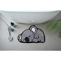 Niedliche Badezimmermatte In Koala-Form – 50x80 Cm, Rutschfeste Unterseite, Aus Weichem Polyester, Maschinenwaschbar